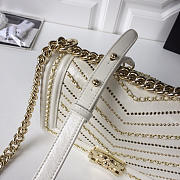 CohotBag chanel wrinkled calfskin white gold hardware - 5