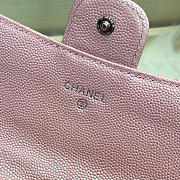 Chanel Classic Long Flap Wallet Caviar Leather Pink- 10.5x19.4x3 cm - 6