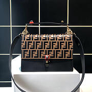 CohotBag fendi kan i handbag medium flip leather handbag 283m105 khaki - 1
