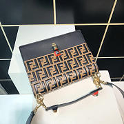 CohotBag fendi kan i handbag medium flip leather handbag 283m105 khaki - 2