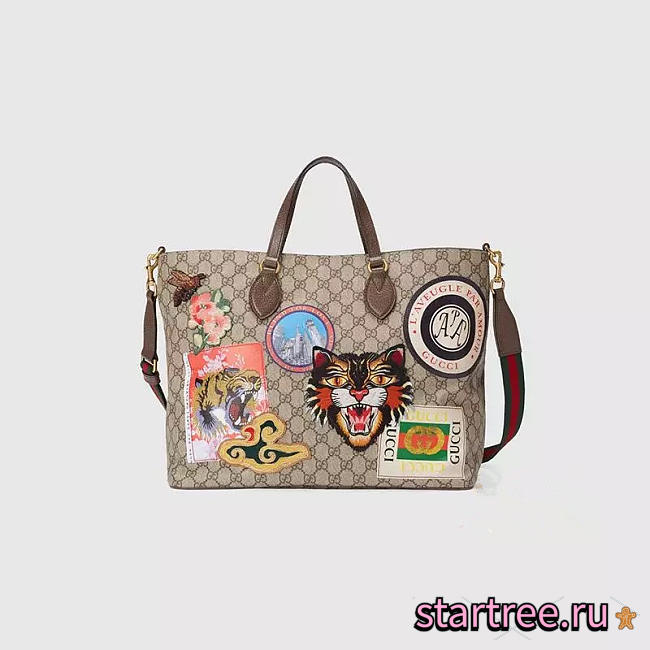 CohotBag gucci 2019 new men's bag fashion applique embroidery handbag - 1