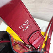  Fendi| Mon Tresor Red Leather Bag - 12x18x10cm - 6