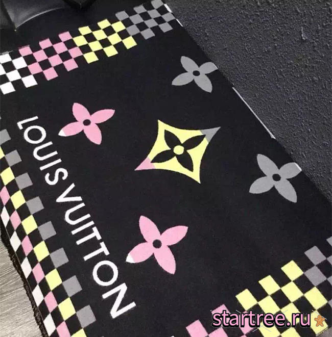 CohotBag lv cashmere long scarf a10 black - 1