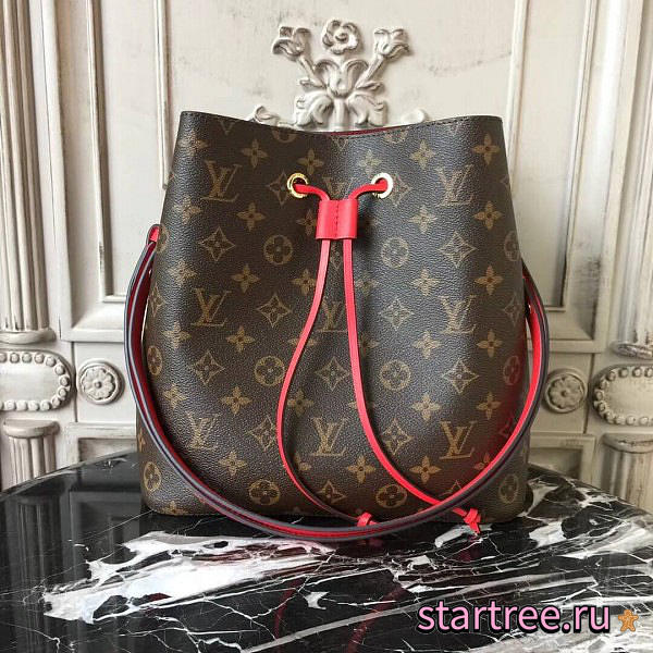 Louis Vuitton Neo Noe Monogram in Coquelicot - M44021 - 26x22x27cm - 1