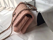 Chanel Flap Bag With Top Handle Pink - 21cm - 4
