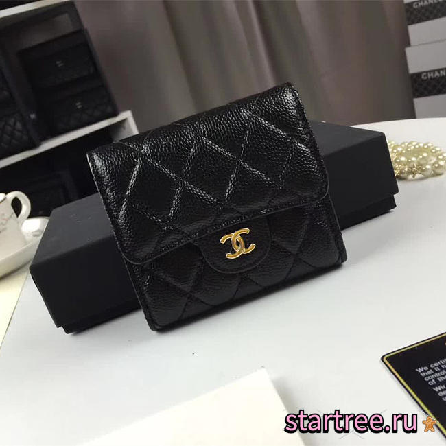 chanel purse clutch caviar gold buckle CohotBag 10218184 - 1