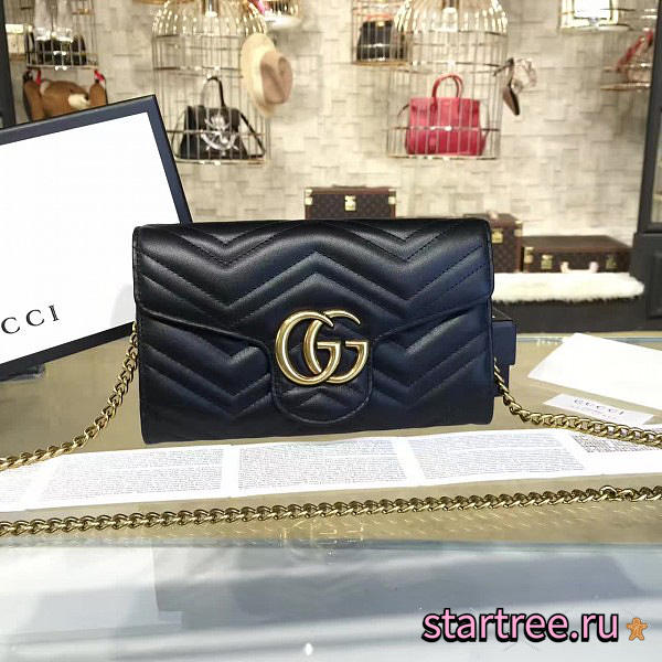 Gucci Gg Marmont Matelassé Mini Bag - 474575 - 21cm x 14cm x 3cm - 1