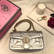 gucci marmont bag silver 2641 - 1