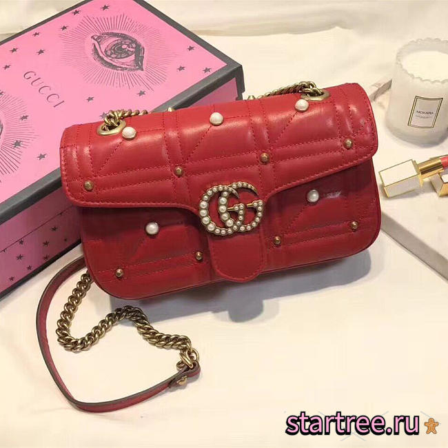 gucci marmont bag red 2640 - 1