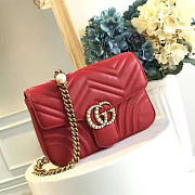 gucci marmont bag red 2639 - 1