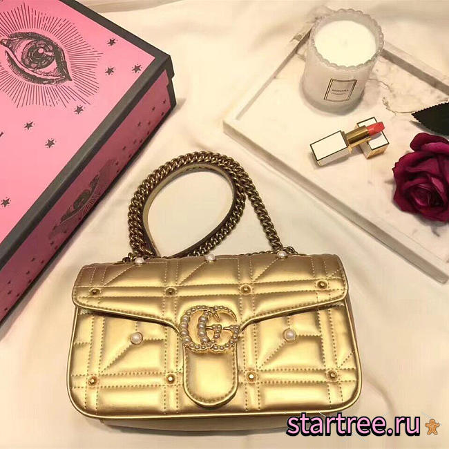 gucci marmont bag gold 2636 - 1