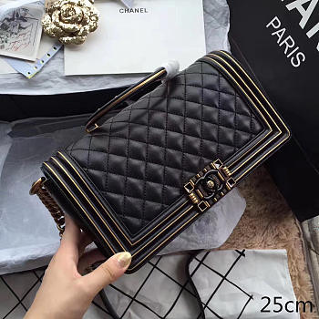 CohotBag chanel new original single bag black