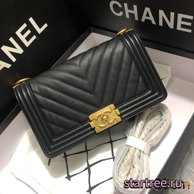 CohotBag chanel original quality 67086 large v fine ball black gold hardware - 1