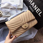 Chanel Classic Handbag Beige  - 1
