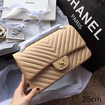 Chanel Classic Handbag Beige 