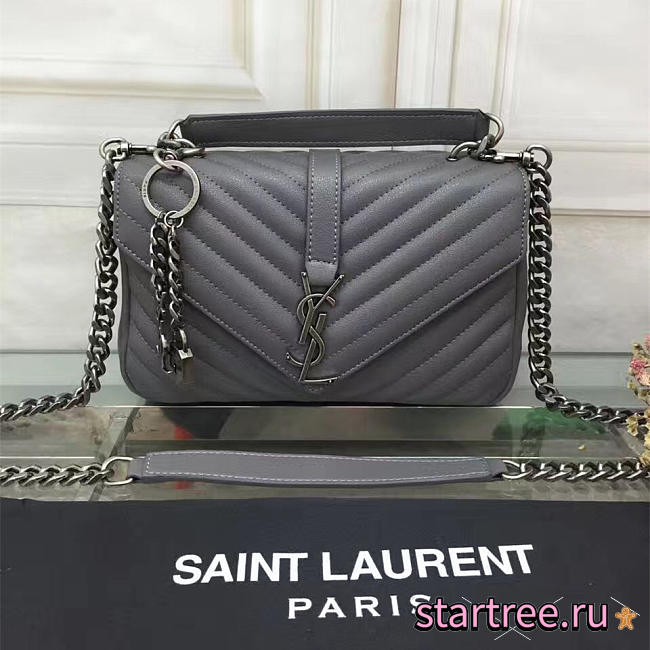 CohotBag saint laurent female bag 26608 elephant grey medium - 1