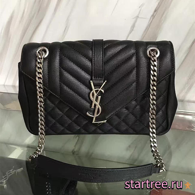 ysl envelope medium bag black - 1