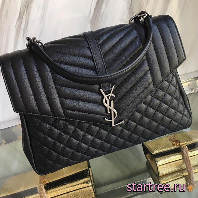 ysl envelope large bag black 4812 - 1