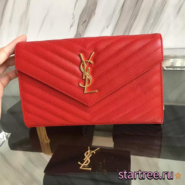 ysl gold monogram college red CohotBag 5081 - 1