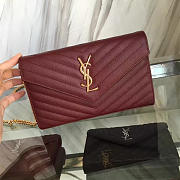 ysl gold monogram college wine CohotBag 5075 - 1