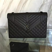 YSL| Envelop Satchel Black - 31cm x8.5cm x 22cm - 1