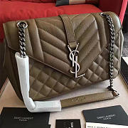 ysl envelop satchel brown 5123 - 1