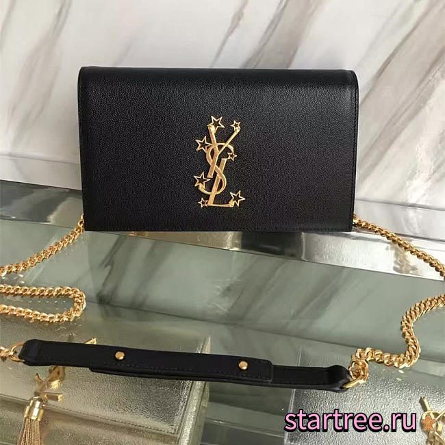 Ysl Monogram Kate Grain De Poudre Embossed Leather -  22cm x 5cm x 13.5cm - 1