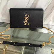 Ysl Monogram Kate Grain De Poudre Embossed Leather -  22cm x 5cm x 13.5cm - 1