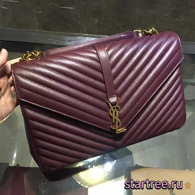 YSL | Monogram College Wine Red 5094 - 1