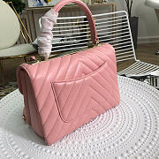 Chanel New Rhombic Chain Bag Pink - 25cm - 3