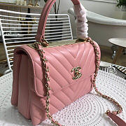 Chanel New Rhombic Chain Bag Pink - 25cm - 4