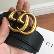 gucci original single classic belt black - 6