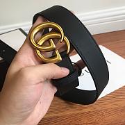 gucci original single classic belt black - 4