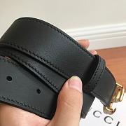 gucci original single classic belt black - 3