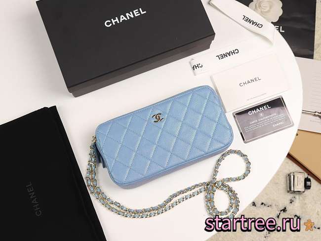 Chanel | 2019 New Chain Bag Blue - 1