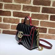 Gucci gg marmont small top handle bag - 3