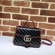Gucci gg marmont small top handle bag - 2