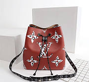 Louis Vuitton | Trendy Bucket Bag M44021 Brown Red & Dark Blue - 1