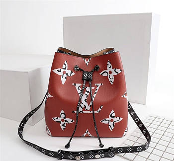 Louis Vuitton | Trendy Bucket Bag M44021 Brown Red & Dark Blue