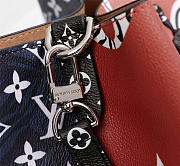 Louis Vuitton | Trendy Bucket Bag M44021 Brown Red & Dark Blue - 5