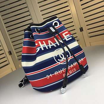 CohotBag chanel canvas bucket bag multicolor