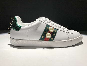 CohotBag gucci ace studded leather sneaker