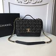 CohotBag chanel leather flap bag black length 23cm gold - 1