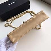 CohotBag chanel lamb skin v-type chain bag yellow - 2