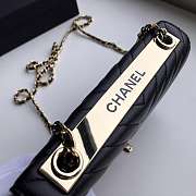 CohotBag chanel lamb skin v-type chain bag black - 6