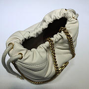 Gucci white gg marmont gold vuckle leather - 3