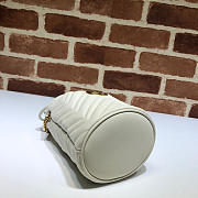 Gucci white gg marmont gold vuckle leather - 2