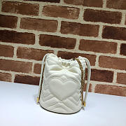 Gucci white gg marmont gold vuckle leather - 6