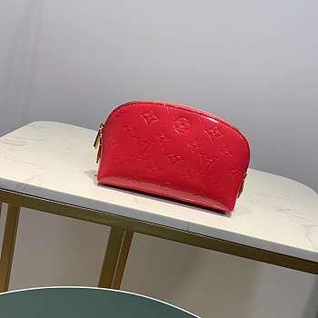 CohotBag lv rose red cosmetic bag embossed leather