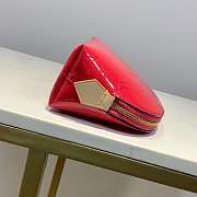 CohotBag lv rose red cosmetic bag embossed leather - 3
